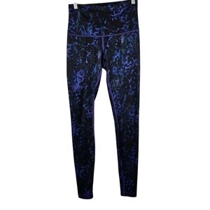 Lululemon Womens Wonder Under Reversible Black&Purple Leggings High Waisted 6-8?